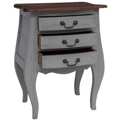 Bedside Cabinet Solid Mahogany Wood 48x35x64 cm