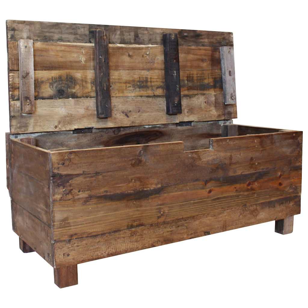 Bench Solid Mahogany Wood 33.9"x15.7"x23.6"
