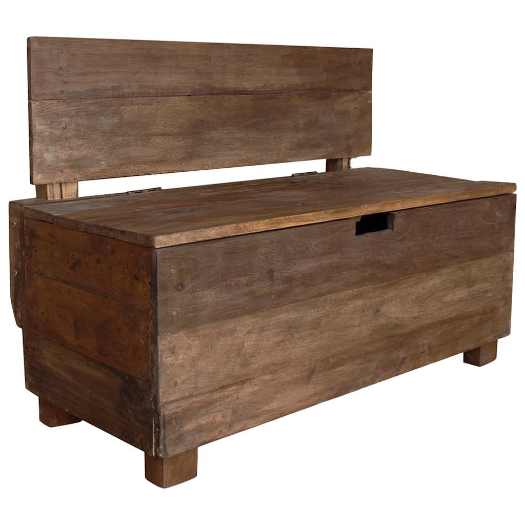 Bench Solid Mahogany Wood 33.9"x15.7"x23.6"