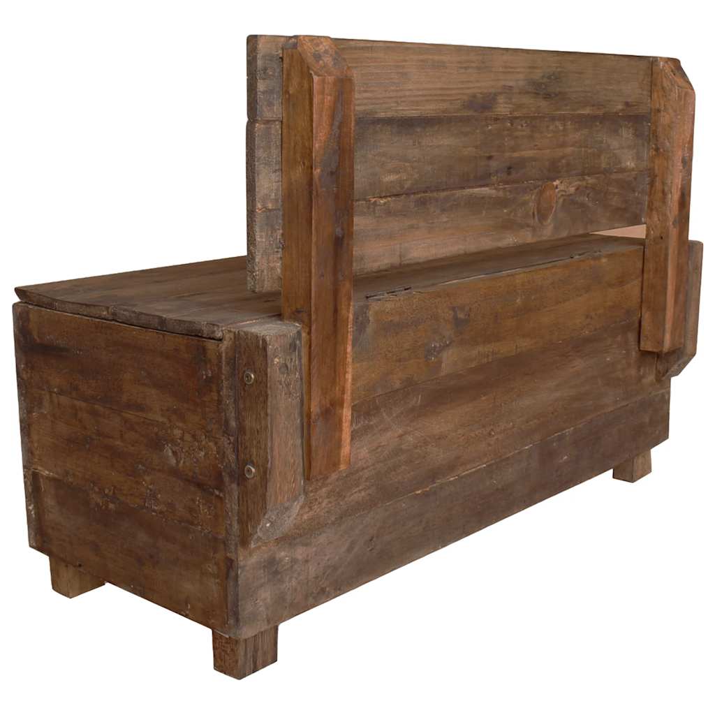 Bench Solid Mahogany Wood 33.9"x15.7"x23.6"