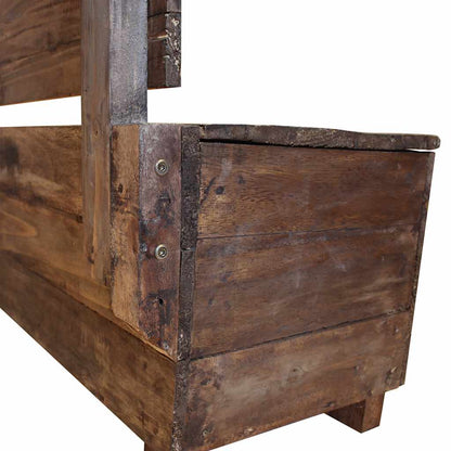 Bench Solid Mahogany Wood 33.9"x15.7"x23.6"