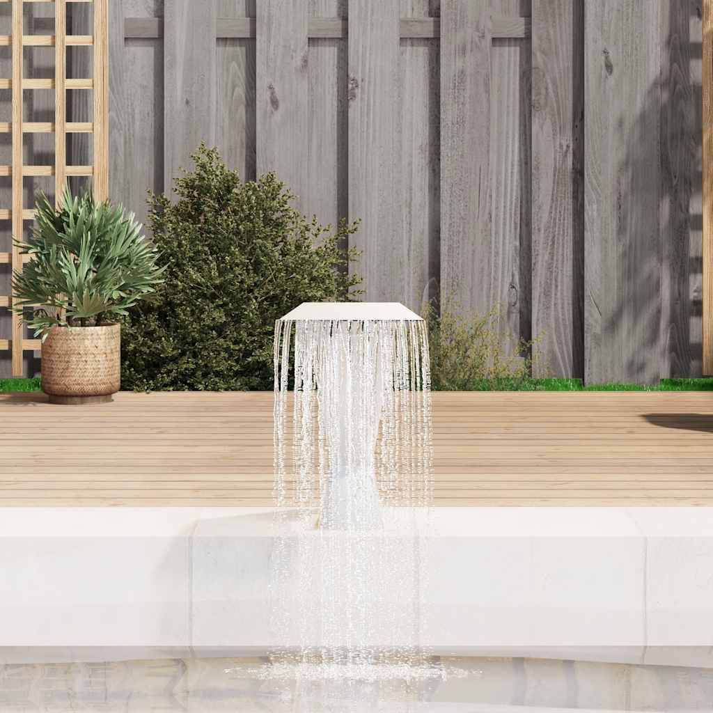 Pool Fountain Silver Stainless steel (SS 304) 25.2 x 11.8 x 20.5 in