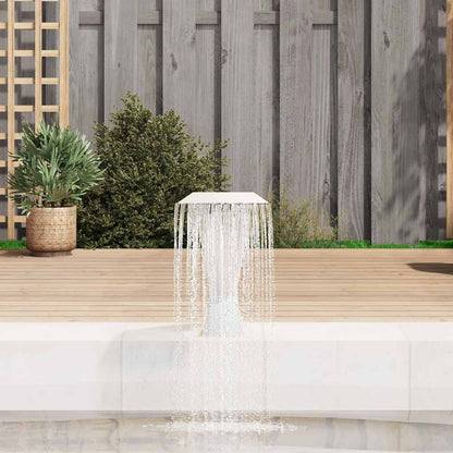 Pool Fountain Silver Stainless steel (SS 304) 25.2 x 11.8 x 20.5 in