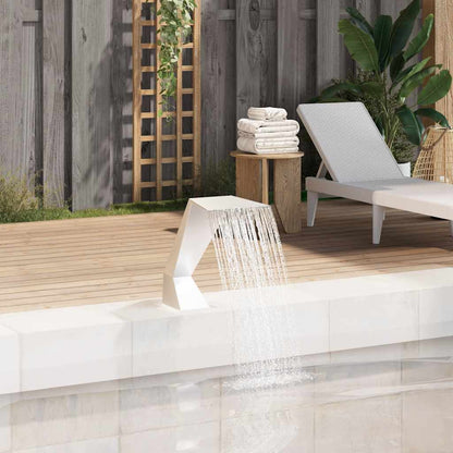 Pool Fountain Silver Stainless steel (SS 304) 25.2 x 11.8 x 20.5 in
