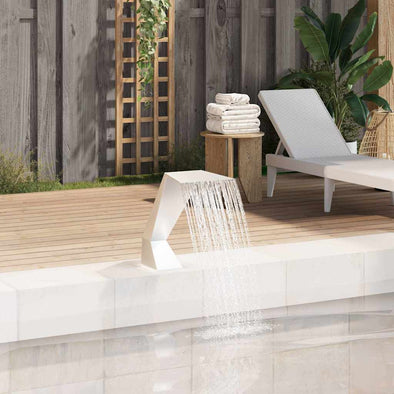 Pool Fountain Stainless Steel 64x30x52 cm Silver