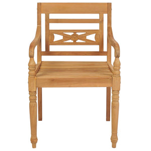 Batavia Chairs 2 pcs Solid Teak Wood