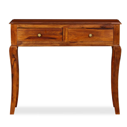 Console Table Solid Acacia Wood 35.4"x12.6"x29.9
