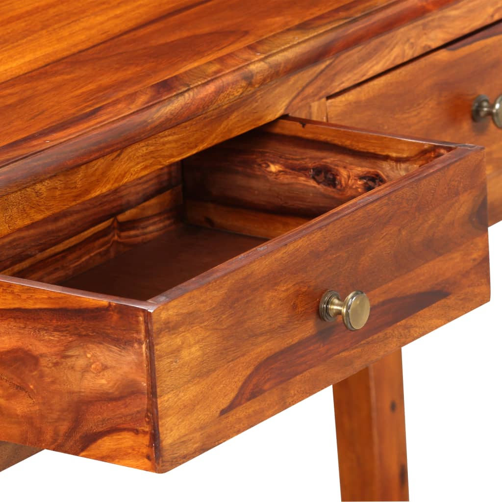 Console Table Solid Acacia Wood 35.4"x12.6"x29.9