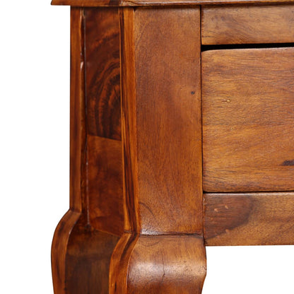 Console Table Solid Acacia Wood 35.4"x12.6"x29.9