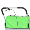 2-in-1 Bike Trailer & Stroller Green and Grey