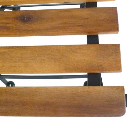 Folding Chair | Set of 2 | Brown and Black