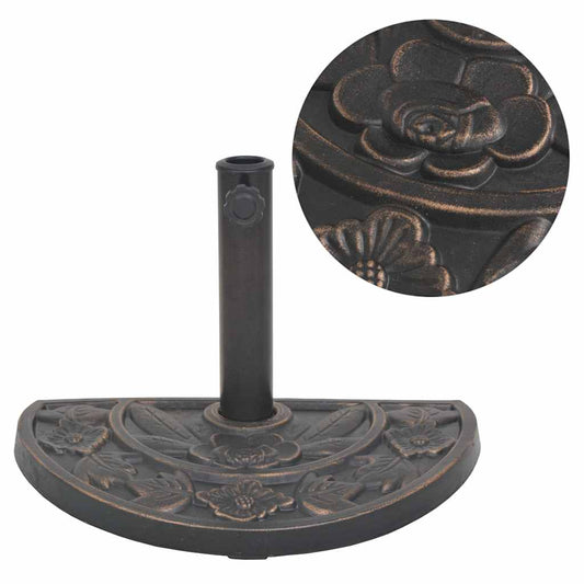 Parasol Base | Bronze | Resin | 9 kg | Durable | Parasol Base | Crescent