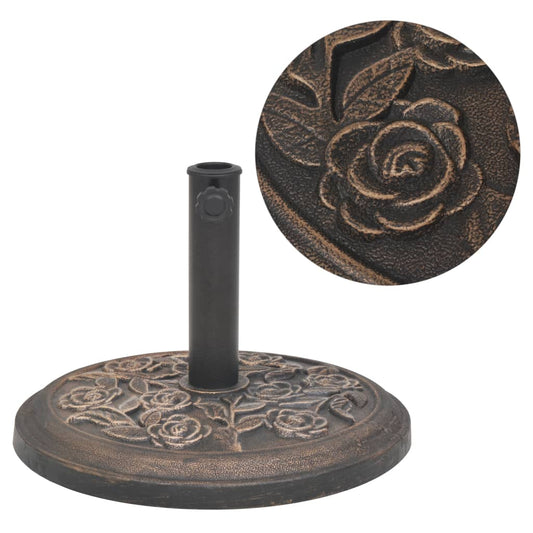 Parasol Base | Bronze | Resin, Steel | Standard | Decorative Inlays
