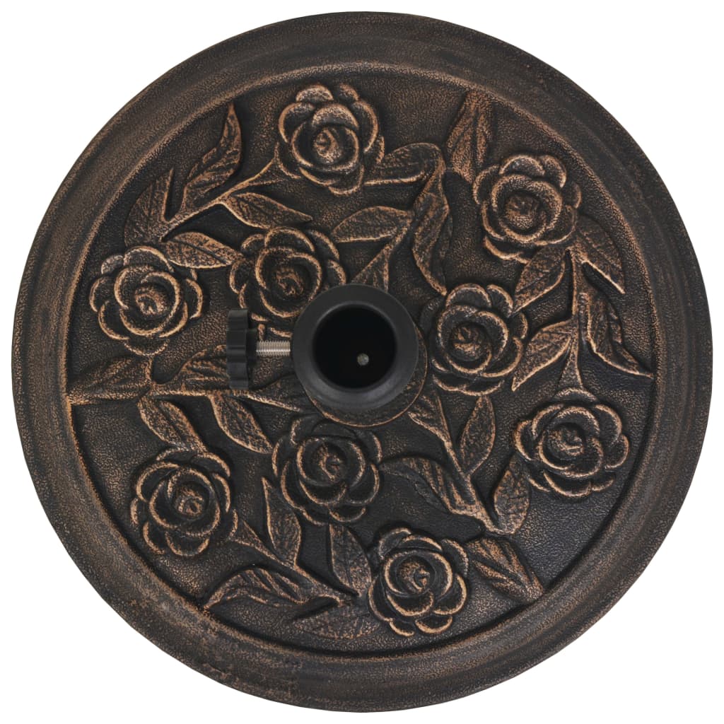 Parasol Base Resin Round Bronze 19.8 lbs