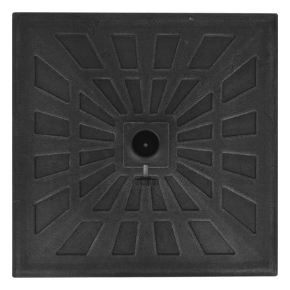 Parasol Base Resin Square Black 26.5 lb