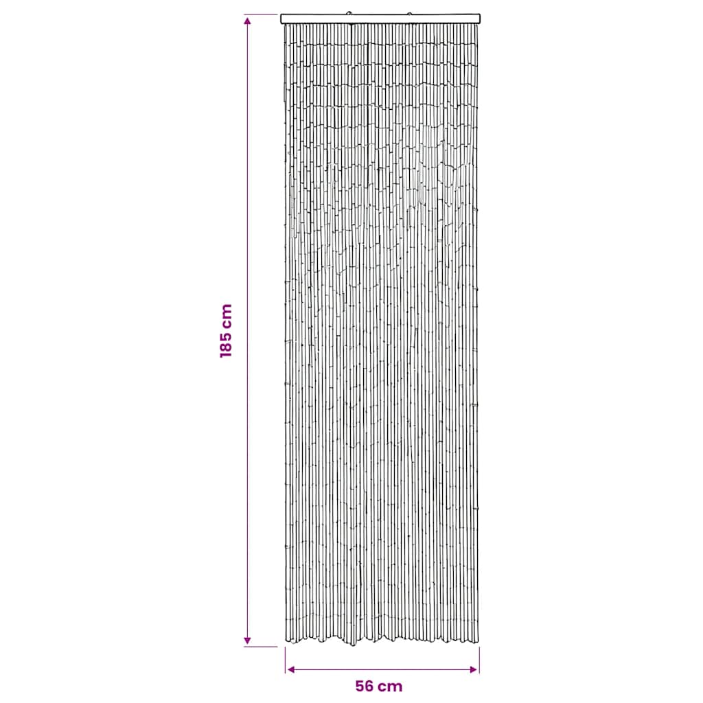 Insect Door Curtain Bamboo 22"x72.8