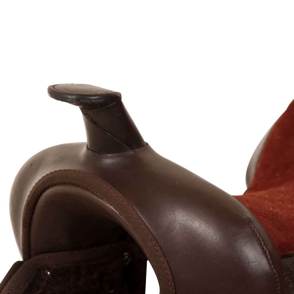 Western Horse Saddle | Brown | Genuine leather | 16 inches