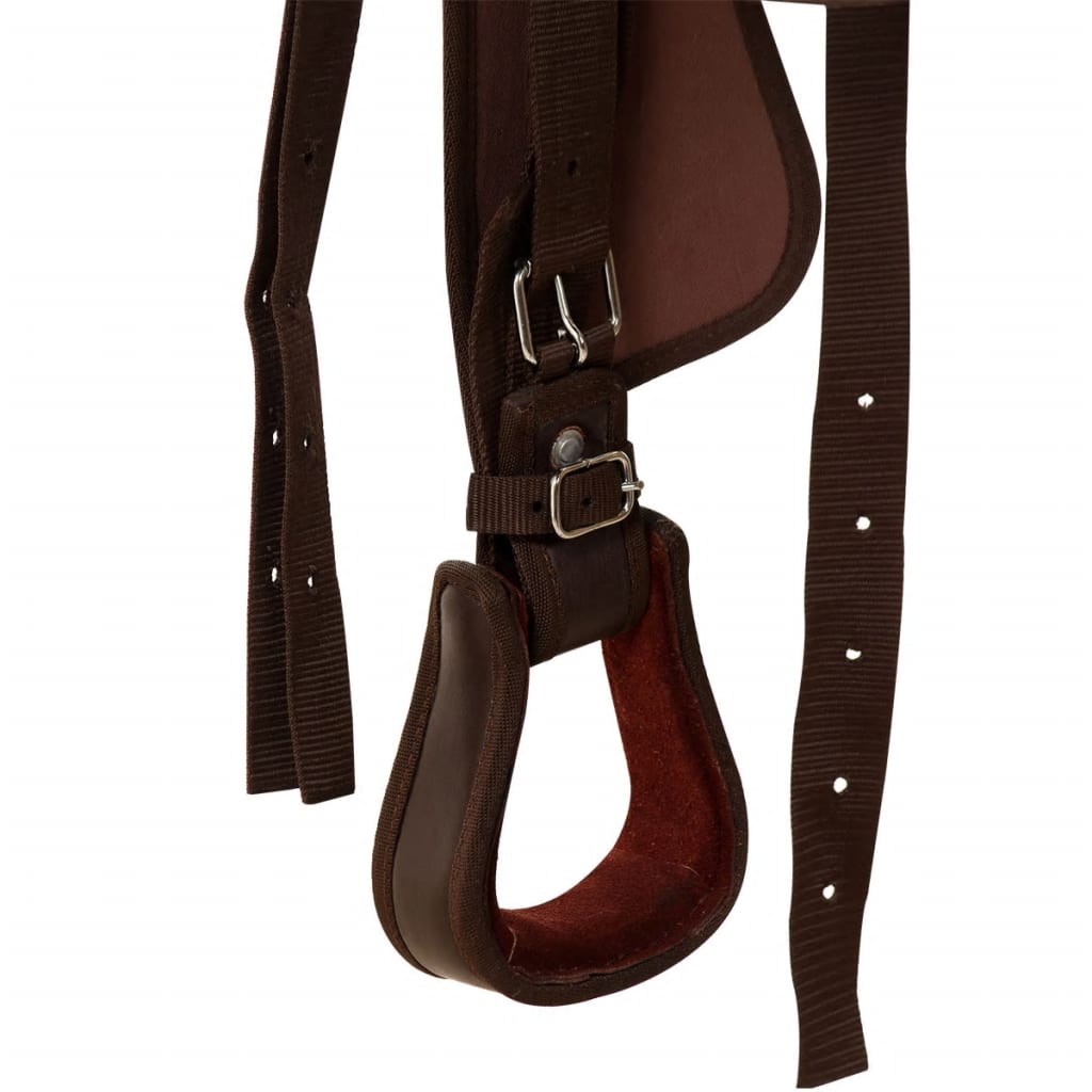 Western Horse Saddle | Brown | Genuine leather | 16 inches