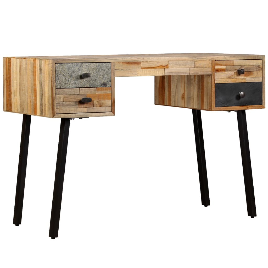 Writing Desk Solid Reclaimed Teak 110x50x76 cm