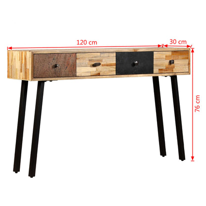 Console Table Solid Reclaimed Teak 120x30x76 cm