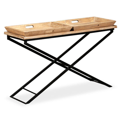 Console Table Solid Mango Wood 130x40x80 cm