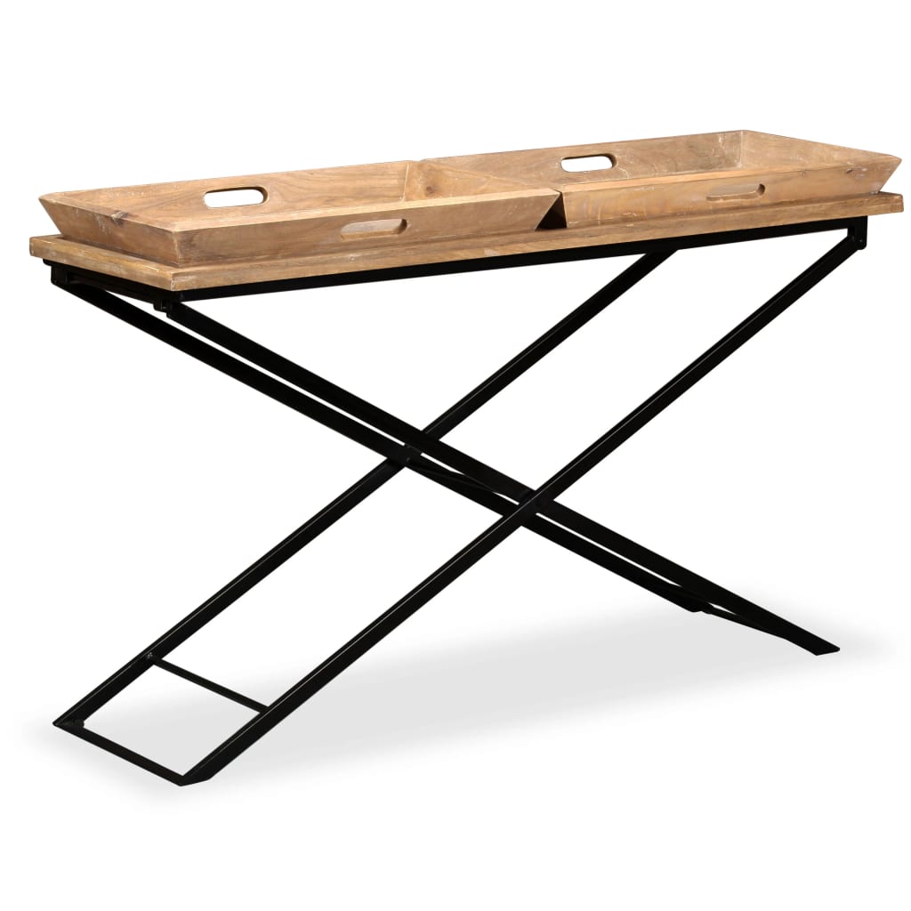 Console Table Solid Mango Wood 130x40x80 cm