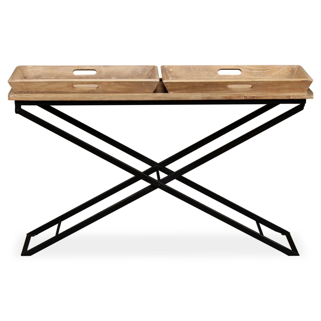 Console Table Solid Mango Wood 130x40x80 cm