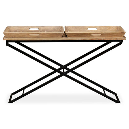 Console Table Solid Mango Wood 130x40x80 cm