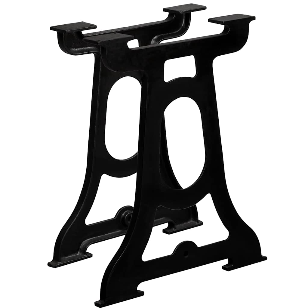 Dining Table Leg | Set of 2 | Black | Cast iron | Standard | Durable