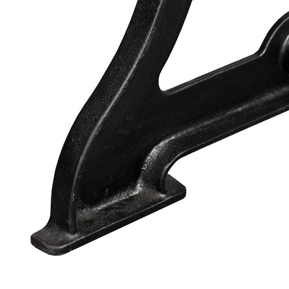 Dining Table Leg | Set of 2 | Black | Cast iron | Standard | Durable