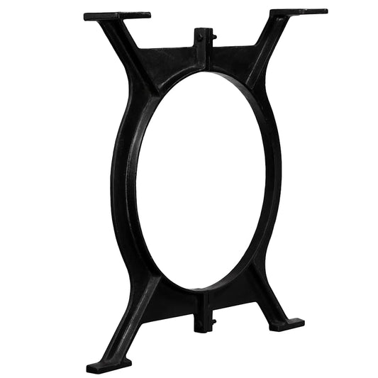 Dining Table Leg | Set of 2 | Black | Solid cast iron | Medium | Durable