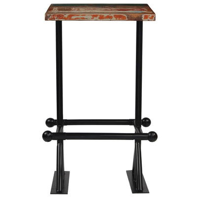 Bar Set 3 Piece Solid Reclaimed Wood Multicolor