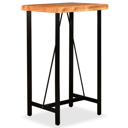 Bar Table Solid Acacia Wood 60x60x107 cm