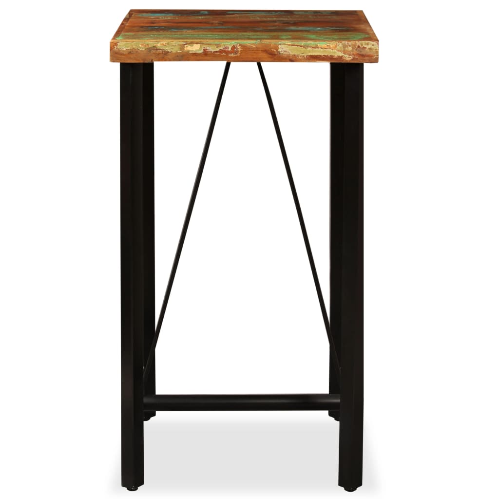 Bar Table Solid Reclaimed Wood 60x60x107 cm