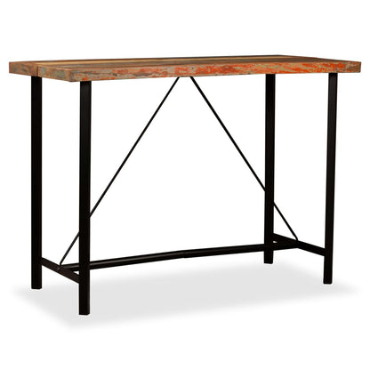 Bar Table Solid Reclaimed Wood 150x70x107 cm