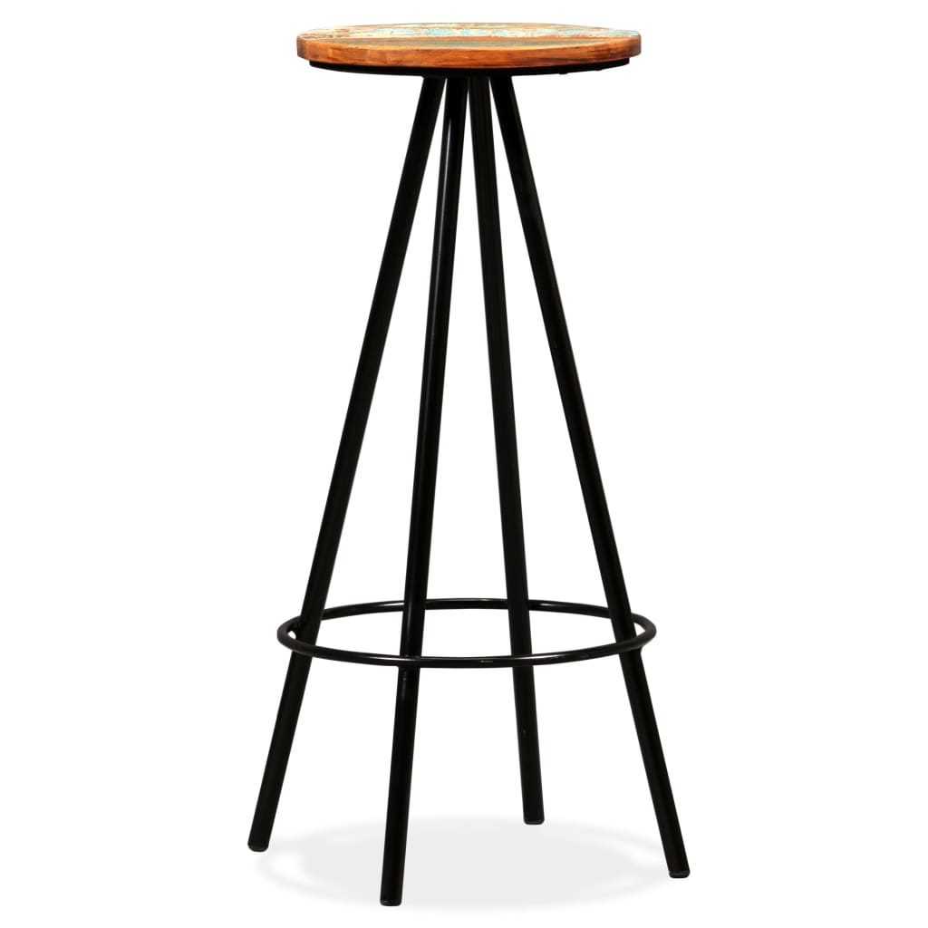 Bar Stools 4 pcs Solid Reclaimed Wood