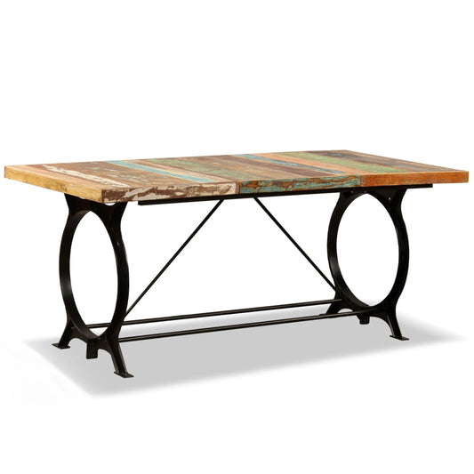 Dining Table | Different shades of brown with multicolour accents
