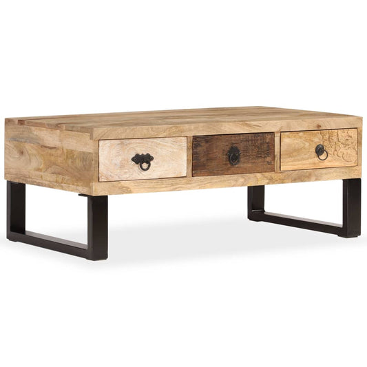 Coffee Table | Natural Wood | Solid Mango Wood | Medium | Coffee Table