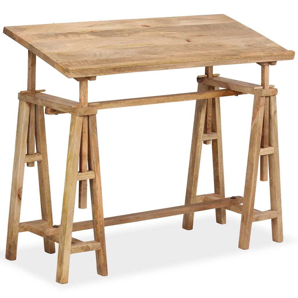 244948 vidaXL Drafting Table Solid Mango Wood 116x50x76 cm
