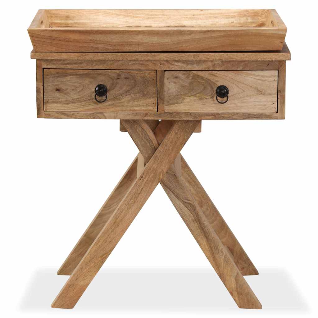 244952 vidaXL Side Table Solid Mango Wood 65x40x76 cm