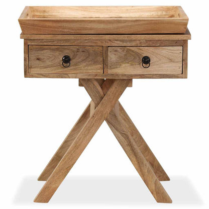 244952 vidaXL Side Table Solid Mango Wood 65x40x76 cm