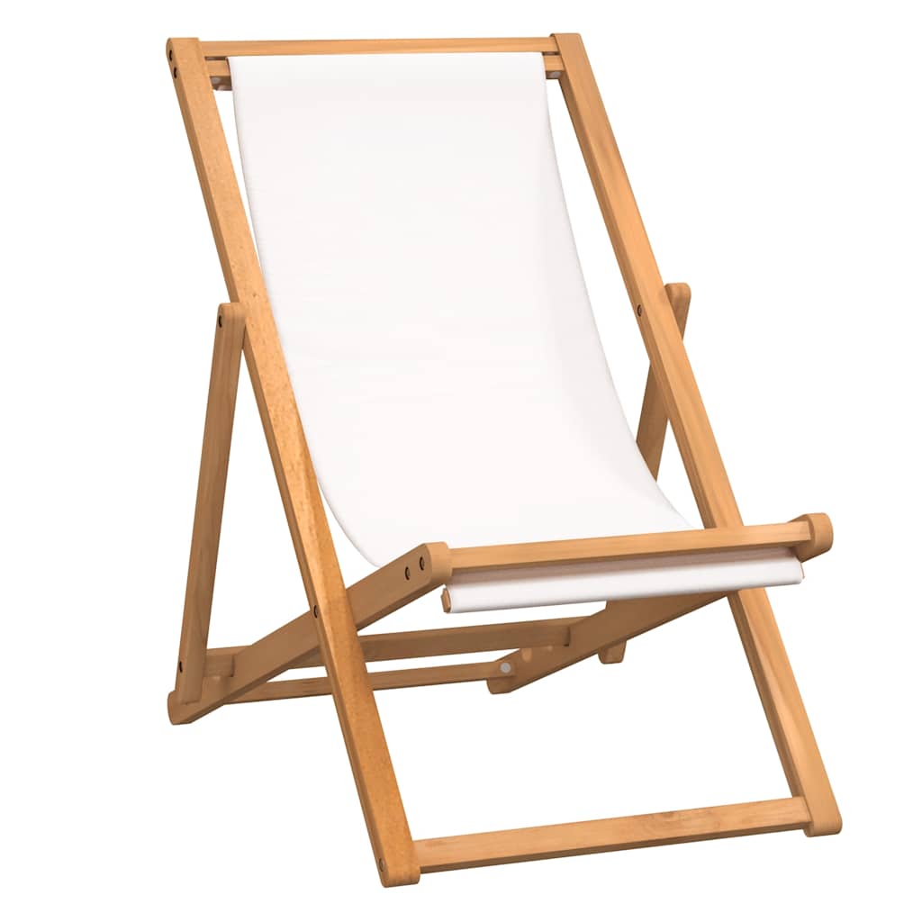 Camping Chair | Brown and cream | Teak wood | Standard | Foldable