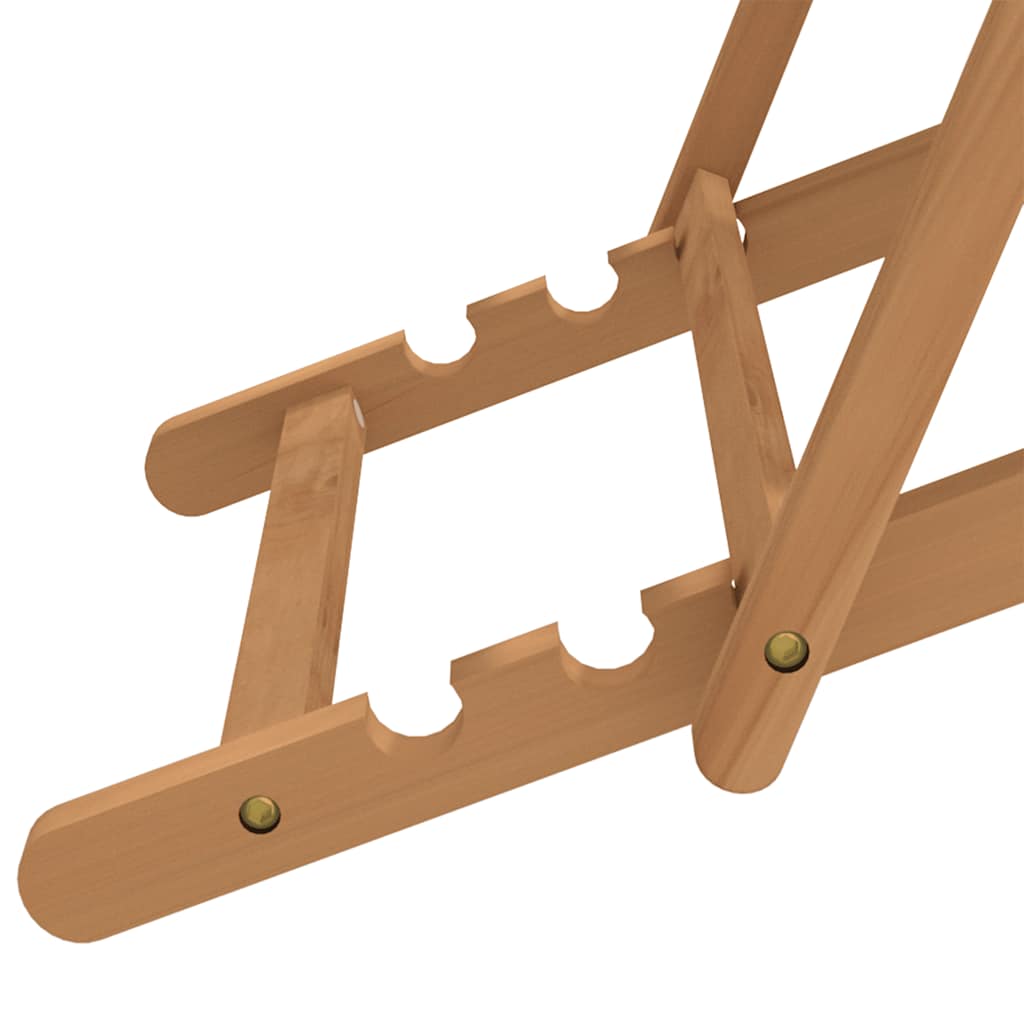 Camping Chair | Brown and cream | Teak wood | Standard | Foldable