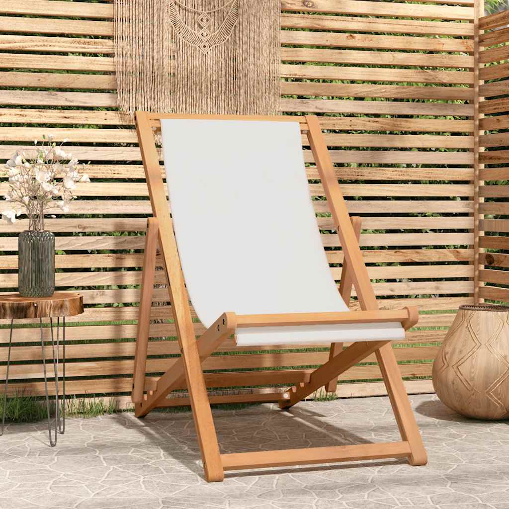 Camping Chair | Brown and cream | Teak wood | Standard | Foldable