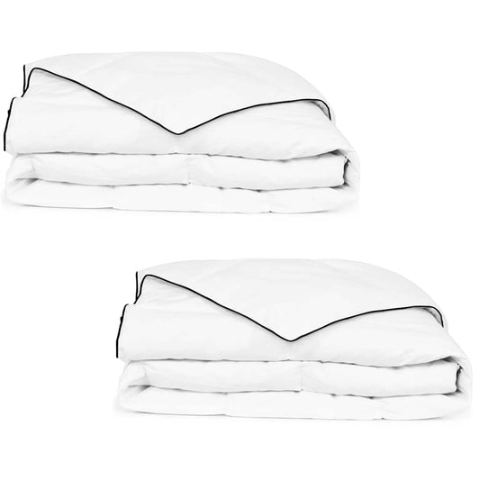 Duvets 2 pcs 135 x 200 cm Winter White Breathable