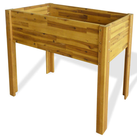Garden Raised Bed | Natural | Solid acacia wood | Medium | Durable