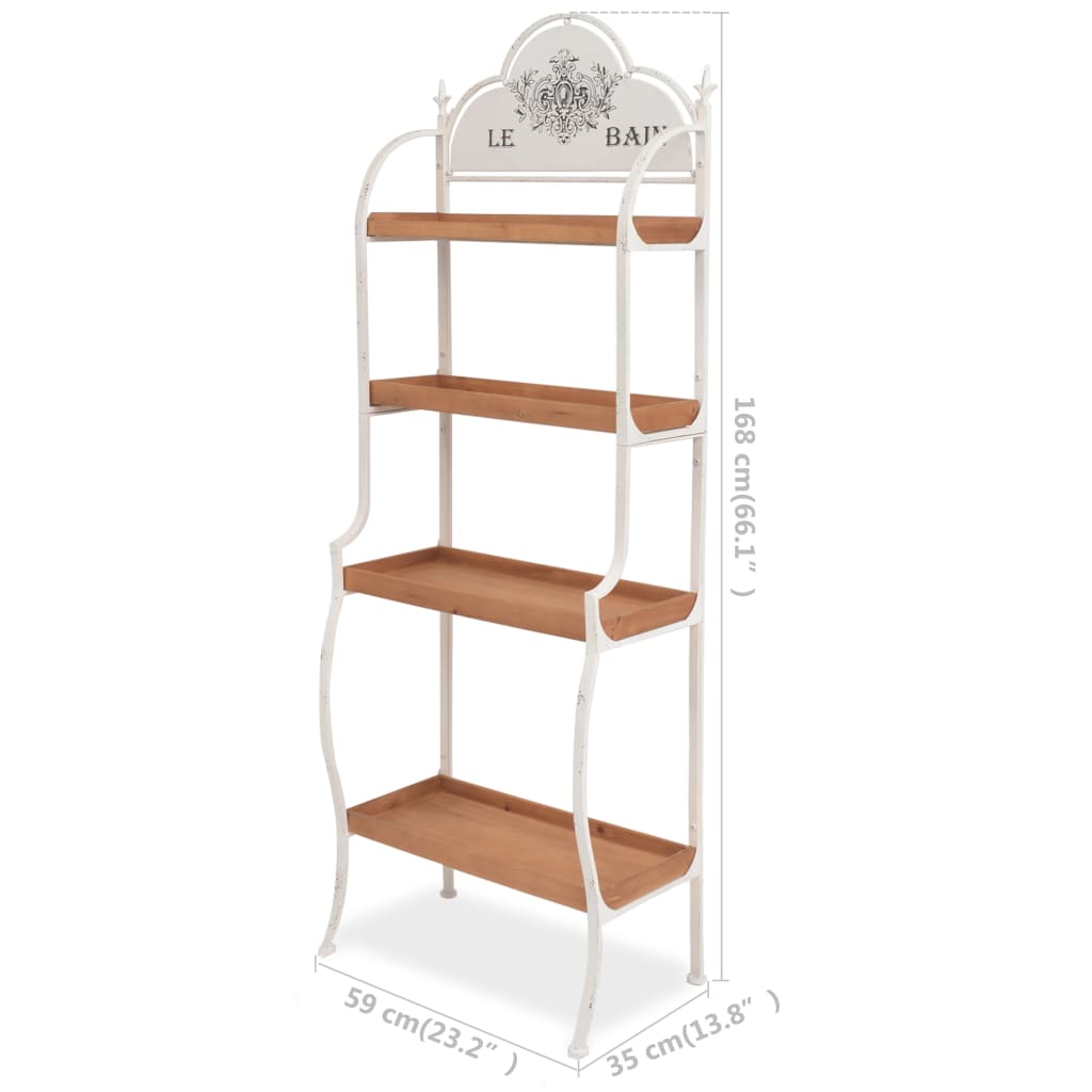 Freestanding Shelving Unit 23.2"x13.8"x66.1