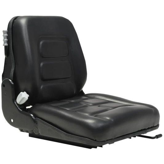 142320 vidaXL Forklift & Tractor Seat with Suspension and Adjustable Backrest