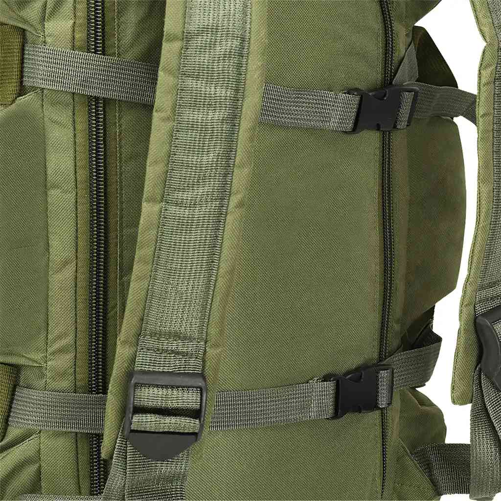 3-in-1 Army-Style Duffel Bag 45 L Olive Green