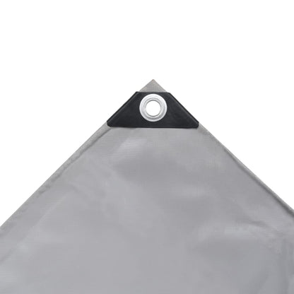 Tarpaulins Grey 4 x 7 m Canvas with PVC Coating